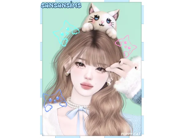 Alpha 333NEW YEAR GIFT Puppy Cat by san33 - The Sims 4 Custom Content