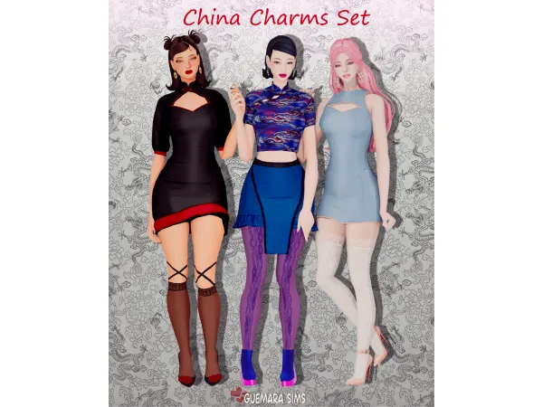 China Charms set by guemarasims
