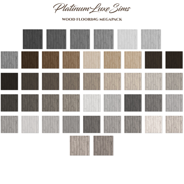 Alpha Wood Flooring Megapack by simsfinds - The Sims 4 Custom Content
