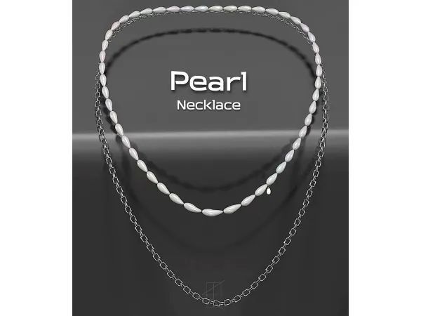 Alpha [Rosie]Pearl Necklace by rosie_ts4 - The Sims 4 Custom Content