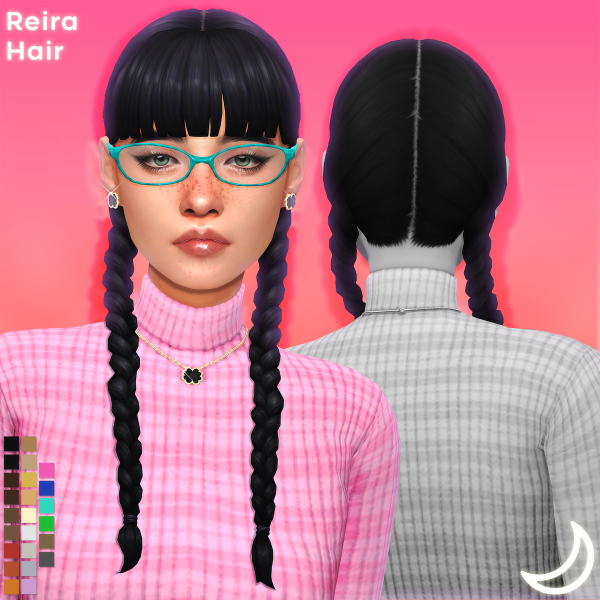 Maxis Match REIRA HAIR by simsfinds - The Sims 4 Custom Content