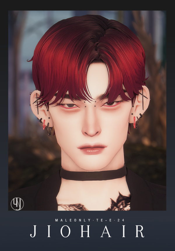 Alpha JIO HAIR by simsfinds - The Sims 4 Custom Content