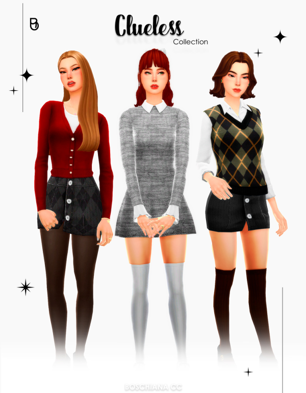 Maxis Match CLUELESS COLLECTION by simsfinds - The Sims 4 Custom Content