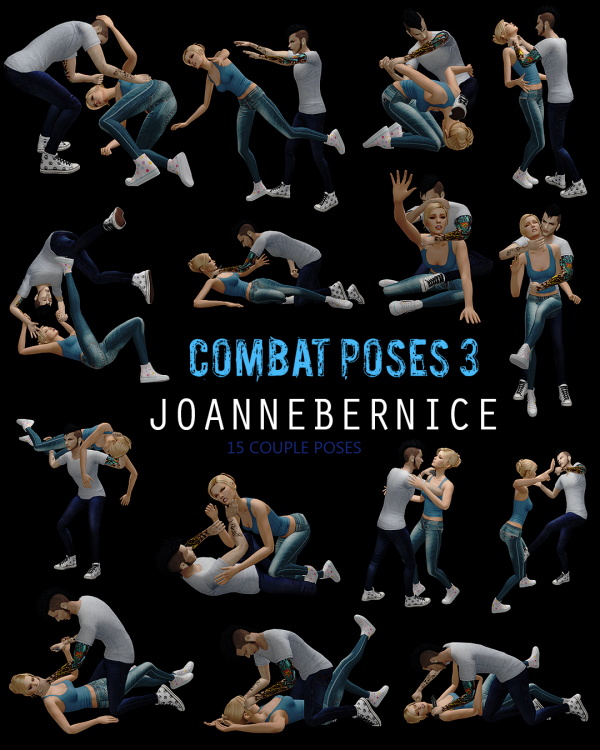 Mix Combat Poses 3 by simsfinds - The Sims 4 Custom Content