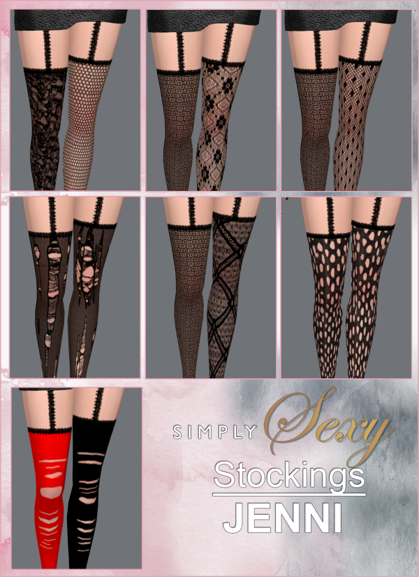 Mix Collection Stockings Legs Jennisims by simsfinds - The Sims 4 Custom Content