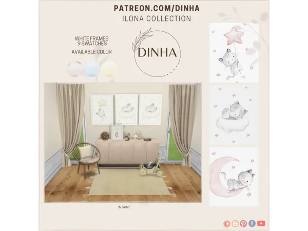 Mix Ilona Collection Paintings - The Sims 4 Custom Content