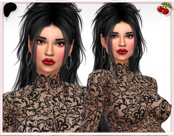 Alpha E Girl Serena Floral Lace Body Stocking by simsfinds - The Sims 4 Custom Content