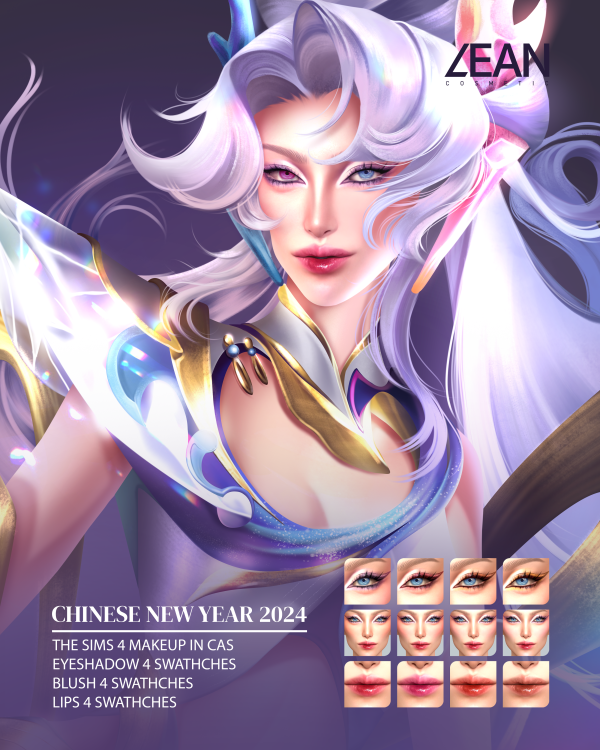Alpha LEAN CHINESE NEW YEAR 2024 by simsfinds - The Sims 4 Custom Content