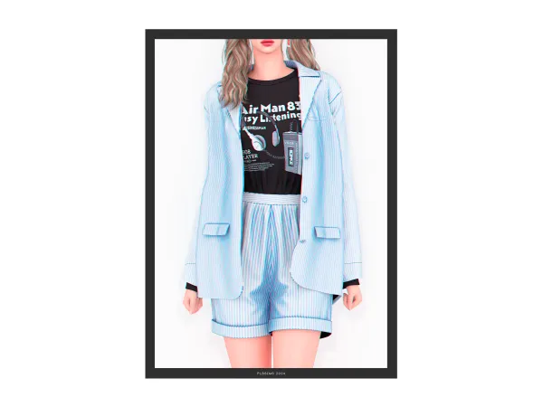 Alpha Galileo Outfit Extra T Shirt Swatches - The Sims 4 Custom Content