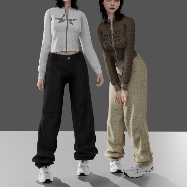 Alpha JACKET WARM AND JEAN by whimp - The Sims 4 Custom Content