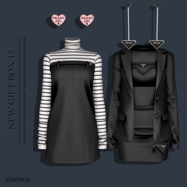 Alpha [RIMINGS] NEW GIFT BOX 12 by simsfinds - The Sims 4 Custom Content