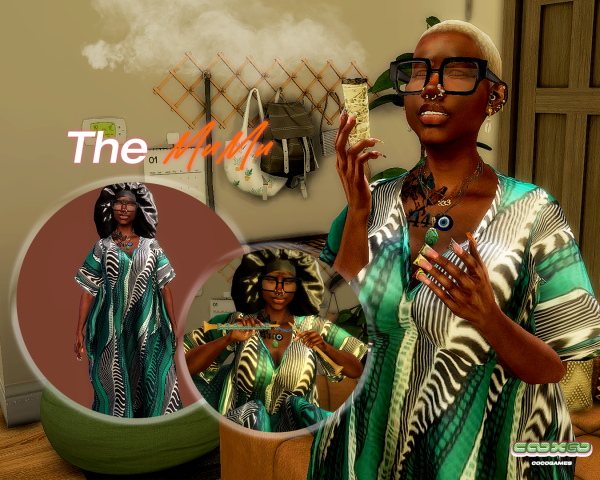 Alpha MuMu Silk Night Gown (FREE GIFT) by simsfinds - The Sims 4 Custom Content