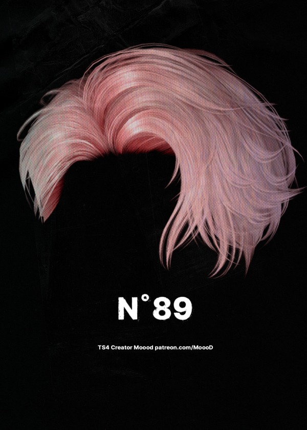 Alpha [SIMS4TS4] MoooD Hair N89 by simsfinds - The Sims 4 Custom Content
