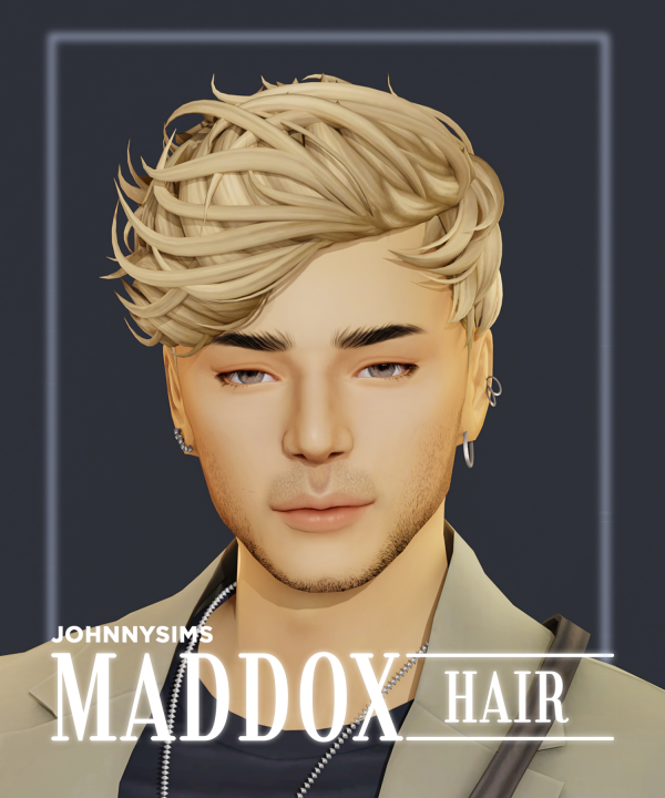 Maxis Match Maddox Hair by simsfinds - The Sims 4 Custom Content