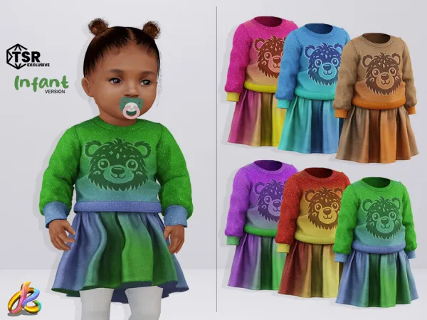 Alpha Dress 266 INFANT - The Sims 4 Custom Content