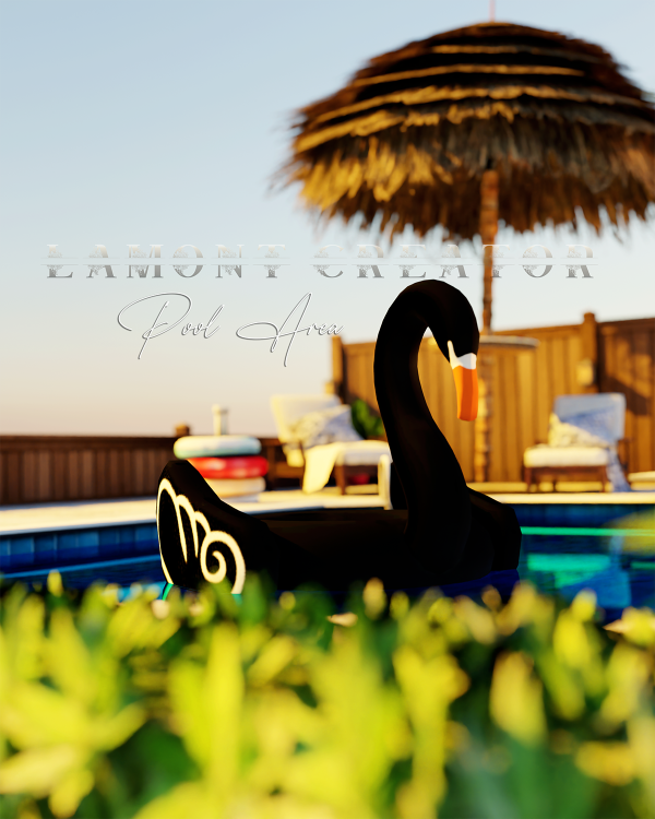 Mix pool area by lamontcreatorr - The Sims 4 Custom Content