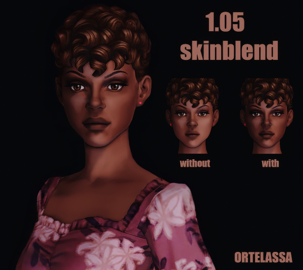 Maxis Match 105 face skinblend by simsfinds - The Sims 4 Custom Content