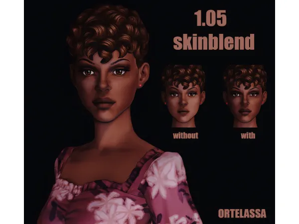 Maxis Match 105 face skinblend - The Sims 4 Custom Content