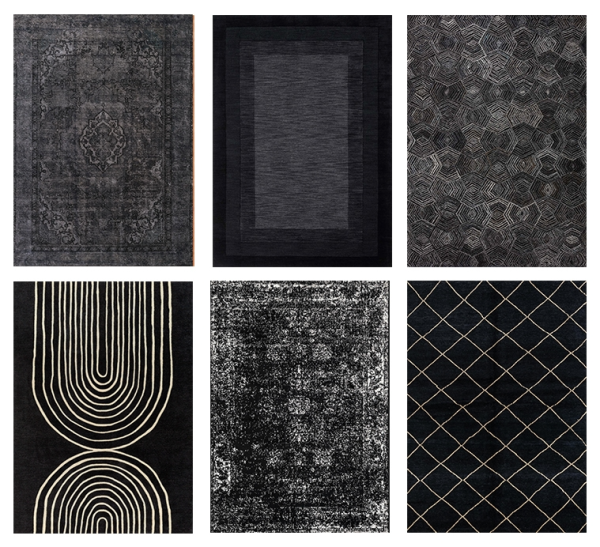 Mix Black Rug Collection by simsfinds - The Sims 4 Custom Content
