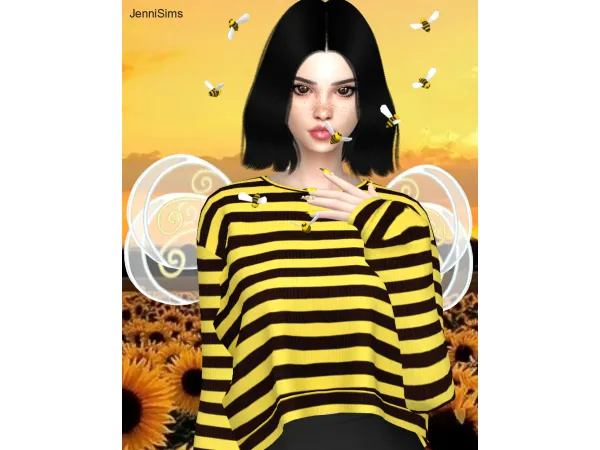 Mix Acc Bees (Toddler teen YA Adult elder) Jennisims by Jennifer - The Sims 4 Custom Content