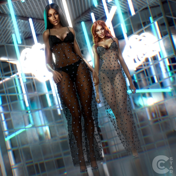 Alpha Nicki Minaj Stone Covered Dress cool_content_star by cool_content_star - The Sims 4 Custom Content