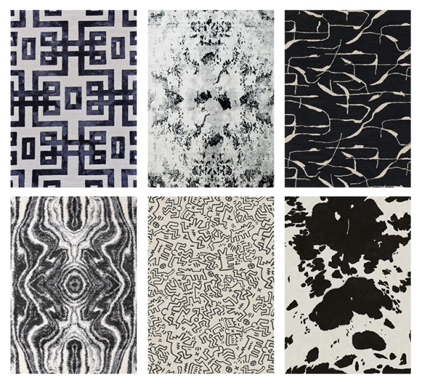 Mix Black White Rug Collection by simsfinds - The Sims 4 Custom Content