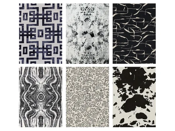 The Sims 4: Black & White Rug Collection by SimileBuilds