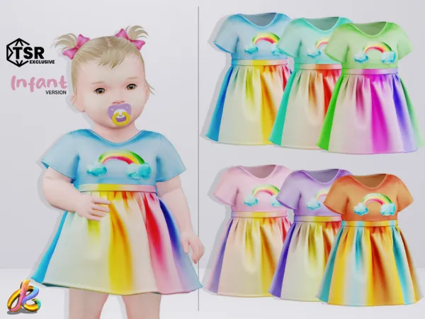 Alpha Dress 268 INFANT - The Sims 4 Custom Content