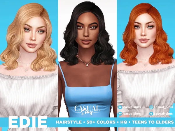 Edie Hairstyle NOW FREE ON CURSEFORGE by casualsims