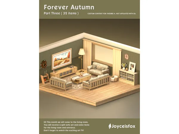 Maxis Match Forever Autumn Part 3 by Joyceisfox - The Sims 4 Custom Content