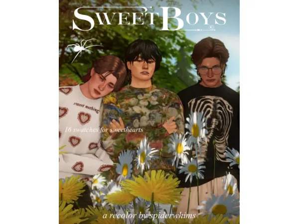 Alpha sweet boys recolor - The Sims 4 Custom Content