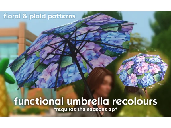 Mix Umbrella recolours 41790031855119 - The Sims 4 Custom Content
