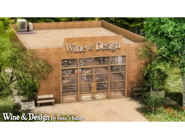 Maxis Match Wine Design by beansbuilds - The Sims 4 Custom Content