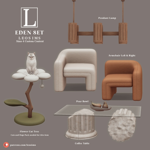 Mix Eden Set by leosims4cc - The Sims 4 Custom Content