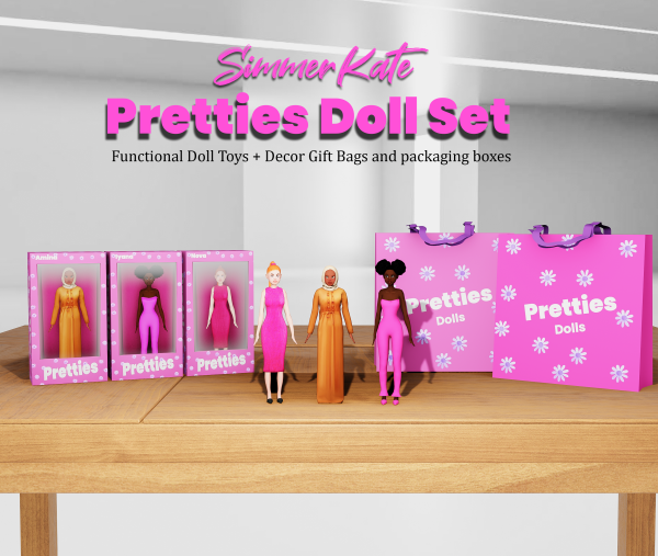 Alpha Pretties Doll Set by simmerkatex - The Sims 4 Custom Content