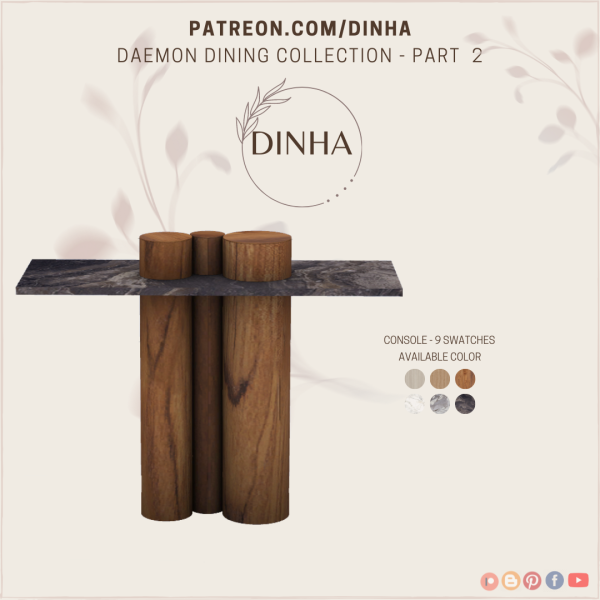 Mix Daemon Dining Collection Part 2 by dinhagamer - The Sims 4 Custom Content