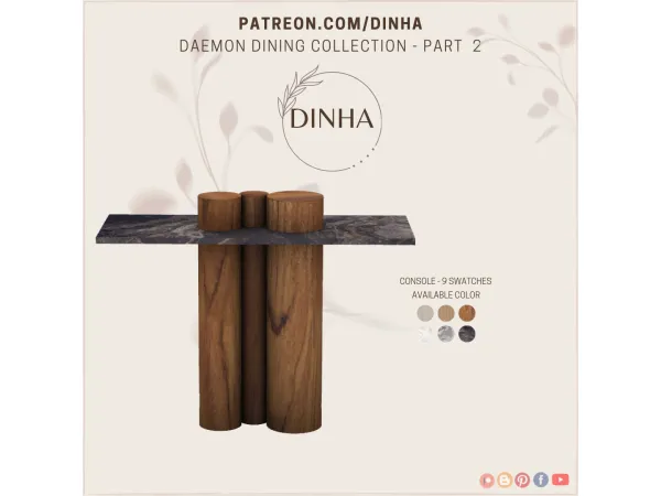 Mix Daemon Dining Collection Part 2 - The Sims 4 Custom Content