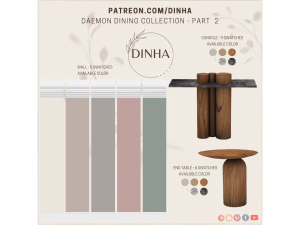 Mix Daemon Dining Collection Part 2 - The Sims 4 Custom Content