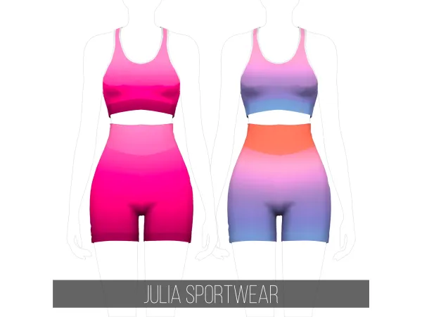 Alpha JULIA SPORTWEAR - The Sims 4 Custom Content