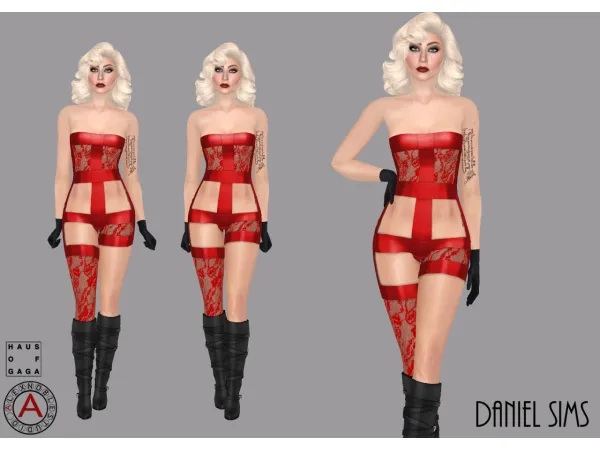 Alpha Lady Gaga in Alex Noble X Haus of Gaga - The Sims 4 Custom Content