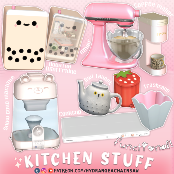 Kitchen Stuff by simsfinds - The Sims 3 Custom Content