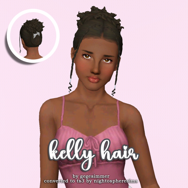 GEGESIMS KELLY HAIR by simsfinds - The Sims 3 Custom Content