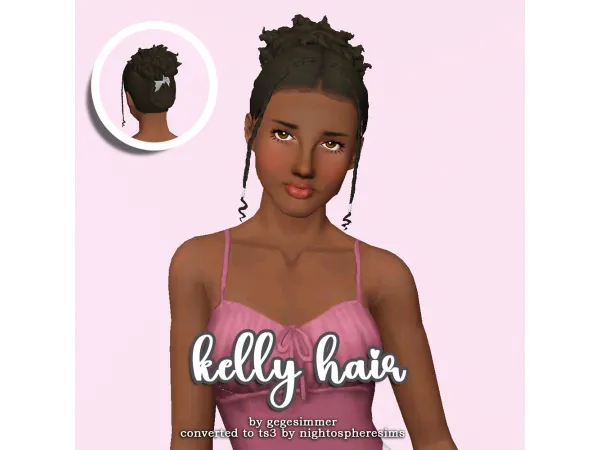 GEGESIMS KELLY HAIR - The Sims 3 Custom Content