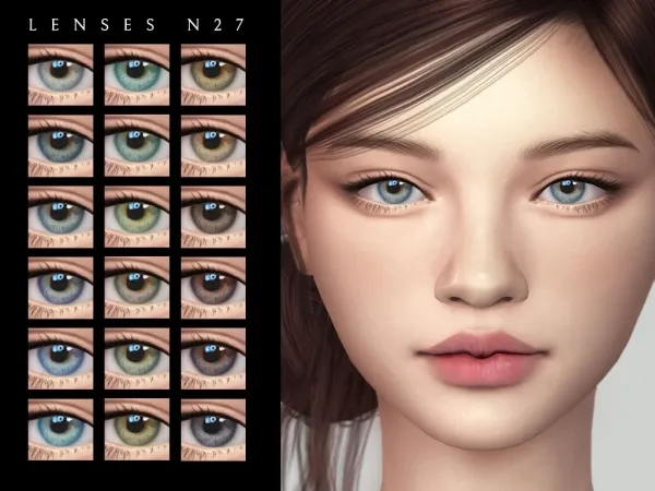 Alpha Eyes N27 by Lutessasims - The Sims 4 Custom Content