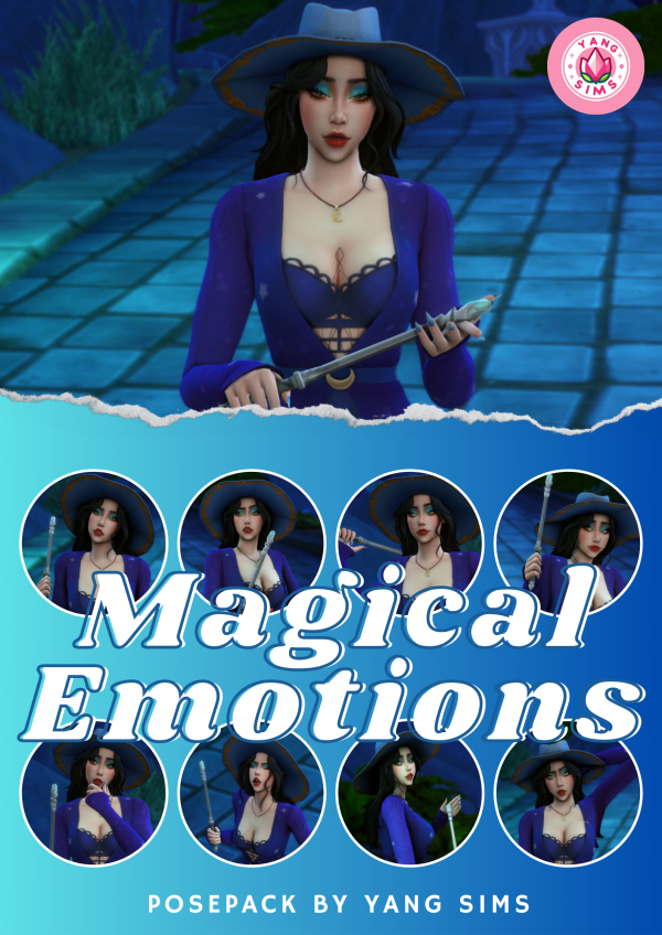Mix MAGICAL EMOTIONS posepack by simsfinds - The Sims 4 Custom Content