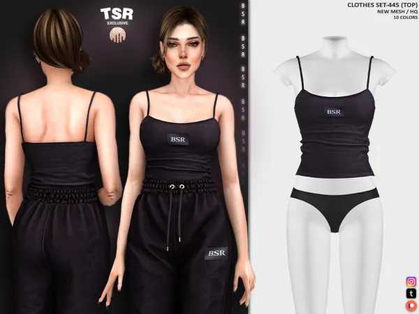 Alpha CLOTHES SET 445 BD1188 BD1189 - The Sims 4 Custom Content