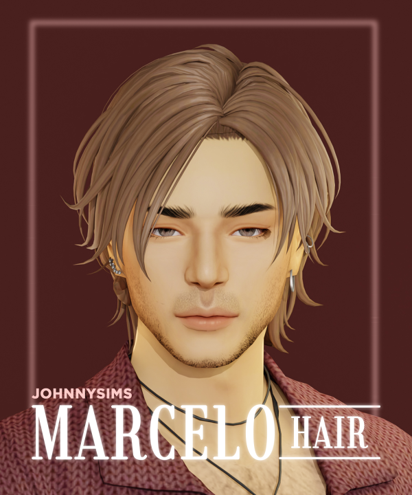 Maxis Match Marcelo Hair by simsfinds - The Sims 4 Custom Content