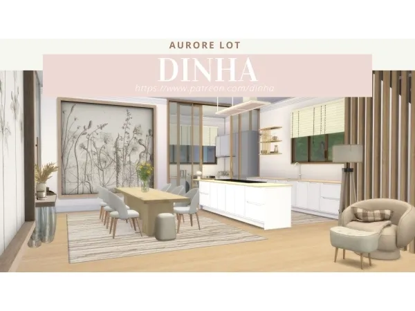 Mix Aurore House - The Sims 4 Custom Content