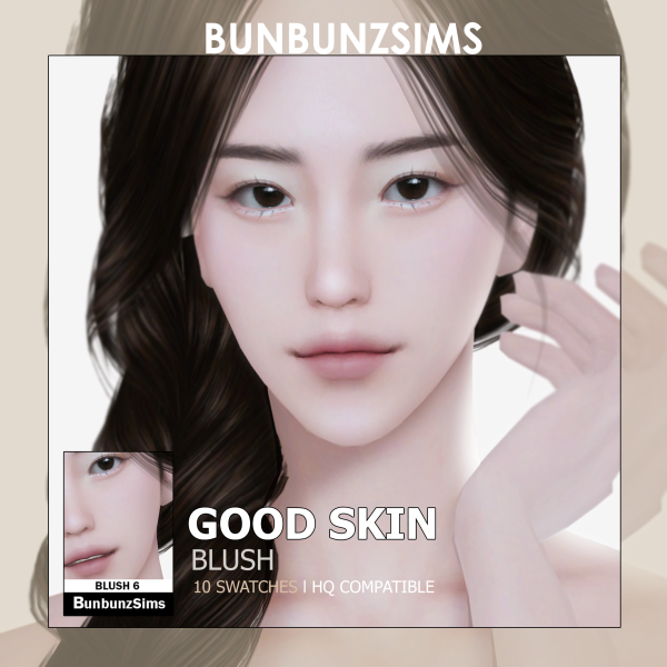 Alpha Good skin blush 10 swatches by simsfinds - The Sims 4 Custom Content