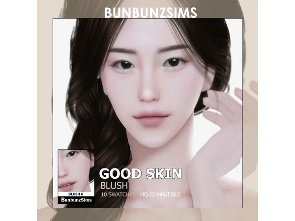 Alpha Good skin blush 10 swatches by bunbunzsims - The Sims 4 Custom Content